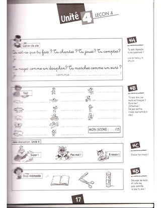 Cahier dactivites Alex et Zoé 1