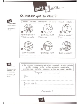 Cahier dactivites Alex et Zoé 1