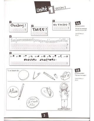 Cahier dactivites Alex et Zoé 1