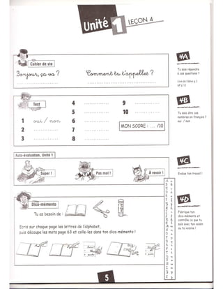 Cahier dactivites Alex et Zoé 1