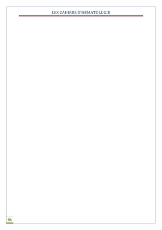 LES CAHIERS D’HEMATOLOGIE
93
 