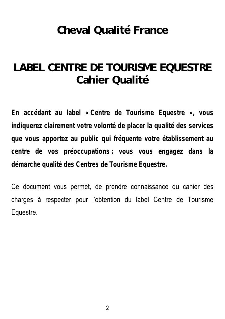 Cahier Label Qualite CTE