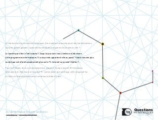 À l’intersection des innovations techniques, des mutations économiques et des transformations
sociales, quelles grandes “Questions Numériques” marqueront les années à venir ?
Le numérique crée-t-il de l’emploi ? Jusqu’où pouvons-nous confier nos décisions
à des programmes informatiques ? La vie privée appartient-elle au passé ? Une économie plus
numérique est-elle nécessairement plus verte ? L’internet nous rend-il bêtes ?...
Pour la 4e
édition de ce cycle de prospective unique en Europe, plus de 350 décideurs,
innovateurs et chercheurs ont exploré 75 “controverses” du numérique, celles d’aujourd’hui
et celles sur lesquelles nous serons en désaccord dans 10 ans.
Fondation Internet Nouvelle Génération
www.fing.org   www.internetactu.net 2014’2015
 