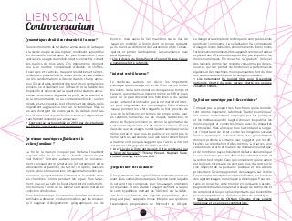 83
Le numérique détruit-il ou réinvente-t-il l’amour ?
Tous les moments de la relation amoureuse, de la drague
à la vie de couple ou à la rupture, mobilisent aujourd’hui
les ­dispositifs numériques les plus foisonnants (sites
spécia­lisés, usages du mobile, objets connectés), ciblant
des publics de tous âges. Ces phénomènes donnent
lieu à un nombre considérable d’études, de chiffres,
­d’ouvrages et d’articles, traquant les dérives et s’émer-
veillant des potentiels, à la ­recherche de vérités établies
sur les ­transformations à l’œuvre dans le champ amou-
reux. Si ces études semblent dire tout et son contraire, les
tensions se cristallisent sur l’efficacité et la fiabilité des
dispositifs et services, sur la qualité des relations amou-
reuses numériques, dégradée au profit de la quantité et
de la consommation, ou au contraire renforcée ; sur les
pièges, les escroqueries, les tricheries, et les dégâts qu’ils
engendrent, aggravés ou non par le numérique. Mais si
les avis divergent de toutes parts, les débats n’ont pas
lieu, et rares sont aujourd’hui les acteurs qui stigmatisent
franchement le numérique amoureux.
→ Controverse cartographiée en 2013 par des étudiants
de l’ENSCI : http://ensci.com/controverse/
Les réseaux numériques affaiblissent-ils
les liens familiaux ?
La fin de la maison évoquée par Stefana Broadbent
augure-t-elle de la fin de la famille annoncée par
Joel ­Kotkin ? Certains auteurs pointent le cloisonne-
ment croissant entre générations (et notamment entre
­adolescents et parents), du fait de l’irruption, dans les
foyers, des communications intragénérationnelles per-
manentes que permettent l’internet et le mobile, dans
les chambres comme pendant les repas. Plus large-
ment, chacun, au sein du foyer, étant doté d’outils multi­
fonctionnels, l’unité de la famille se transformerait en
col­lection d’individus.
Dans le même temps, les exemples abondent de ­relations
familiales à distance, rendues possibles par les ­réseaux,
qu’il s’agisse d’éloignements géographiques ou de
­divorces, mais aussi du lien maintenu sur le lieu de
­travail, en mobilité, à l’école, dont on pourra redouter
qu’ils soient au détriment de l’autonomie et de l’éman-
cipation, et pointer l’ambivalence : la surveillance, mais
aussi le partage.
→ Lire le dossier du Digital Society Forum d’Orange, Ce que
le numérique fait à la famille.
L’internet rend-il heureux ?
De nombreux auteurs ont décrit les importants
­avantages que les usagers tirent de l’internet, sur le plan
des loisirs, de la consommation, des gains de temps et
d’argent, que certains se risquent même à chiffrer; mais
aussi sur le plan des relations humaines et du capital
­social; certains feront valoir que la normativité d’inter-
net peut stigmatiser les non-­usagers. Mais d’autres
travaux pointent les effets négatifs du Net, proches de
ceux de la télévision, en termes de temps perdu pour
les relations humaines, ou les risques d’ad­diction, le
stress de l’hyperconnexion ou encore la génération de
frustrations et jalousies sur les réseaux sociaux. S’il est
­plausible que les usages numériques n’aient pas tous la
même portée et que tous les publics n’en tirent pas le
même parti, les ­auteurs de l’une des rares recherches en
la matière vont jusqu’à ­suggérer que l’accès à internet
soit pris en charge par la sécurité sociale !
→ Lire “L’accès à l’internet devrait-il être remboursé par
la Sécurité Sociale ?” Thierry Pénard, Raphaël Suire,
Nicolas Poussing, Le Monde, 2011.
Le logiciel libre est-il excluant ?
Si les promoteurs des logiciels libres mettent souvent en
avant leurs vertus démocratiques, l’opinion selon ­laquelle
ils seraient trop complexes pour les usagers ordinaires
est ­répandue, et des études d’usages viennent à l’appui
de cette hypothèse, mettant les “libristes” sur la défen-
sive face aux ­tenants des logiciels propriétaires, plus
“plug and play”, supposés mieux intégrés aux systèmes
­d’exploitation ­propriétaires de Microsoft ou d’Apple.
Le design et la ­complexité technique ne sont pas les seuls
points de controverse. La socialisation (la communauté
d’usagers moins dense des environnements libres) moins
fortedesenvironnementslibresapparaîtcommeun­facteur
explicatif des dif­ficultés d’usage du libre par les ­publics les
moins numériques. En revanche, la “gratuité” (relative)
des logiciels comme leur moindre consom­mation de res-
sources, qui leur permet de fonctionner à performances
égales sur des ­machines moins puissantes, font du libre
une solution accessible pour les ­budgets ­modestes.
→ Lire notamment Du logiciel libre pour l’Assemblée
­nationale, liberté du code versus liberté des usages,
Jonathan Chibois.
La fracture numérique peut-elle se réduire ?
Critiquée par la plupart des chercheurs qui la considè­
rent comme inopérante, la formule “fracture numérique”
est ­encore massivement employée par les politiques
et les ­médias quand il s’agit d’évoquer les publics les
moins équipés et connectés (mais aussi les disparités
­ter­ritoriales). Mais alors que tous s’accordaient à suggé-
rer l’importance de lutter contre les inégalités sociales
liées au numérique, sa bana­lisation et sa ­généralisation
donnent prétexte à ­certains pour suggérer que les dif­
ficultés se résorberont d’elles-mêmes, à d’autres pour
cesser leurs efforts en matière de médiation numérique,
et de nombreux pays choisissent de faire du numérique
la voie exclusive pour les démarches administratives et
la recherche d’emploi. Ceux qui considèrent qu’une action
est toujours nécessaire ne sont pas tous d’accord sur le
rôle respectif de la puissance publique et des acteurs
­privés dans l’accompagnement des usages, sur le rôle
favorable des smartphones et des tablettes, sur la nature
des apprentissages numériques à développer. Pour cer-
tains en revanche, cette montée en puissance s’accom-
pagne de difficultés ­sociales et d’usage, de technicités et
de complexités toujours plus importants, qui doivent être
pris en compte bien au-delà des acteurs du numérique.
→ Voir le rapport du CNNum Citoyens d’une société
­numérique et ses annexes contributives.
LIEN SOCIAL
Controversarium
­
 