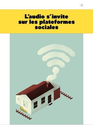 28
L’audio s’invite
sur les plateformes
sociales
 