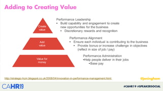 Performance Leadership
• Build capability and engagement to create
new opportunities for the business
• Discretionary rewa...