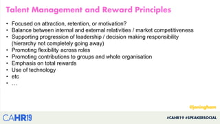 • Focused on attraction, retention, or motivation?
• Balance between internal and external relativities / market competiti...