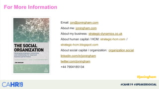 For More Information
Email: jon@joningham.com
About me: joningham.com
About my business: strategic-dynamics.co.uk
About hu...