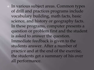 Computer Assisted Instruction | PPTX