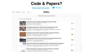 Code & Papers?
http://gitxiv.com/ #GitXiv
 