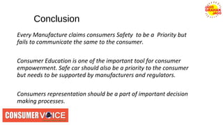 CAI Consumers Association of India & Consumer VOICE seminar on car safety 