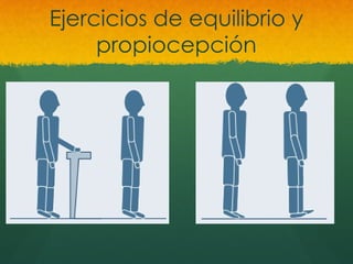 Ejercicios de equilibrio y
propiocepción
 