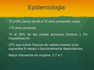 caídas en el adulto mayor | PPTX
