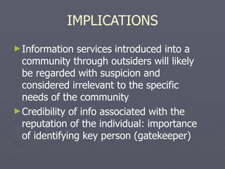Information Practices of Immigrants | PPT
