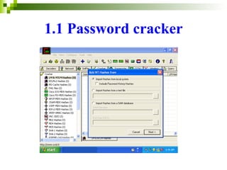1.1 Password cracker 