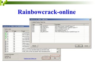 Rainbowcrack-online  