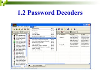 1.2 Password Decoders 