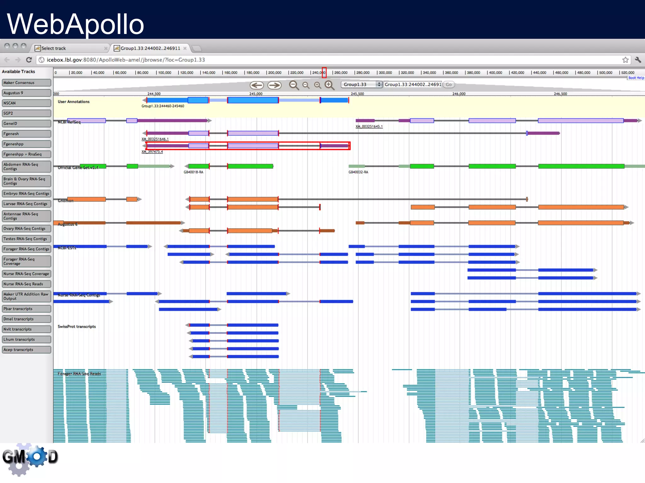 WebApollo
   Click to edit the title text format
 