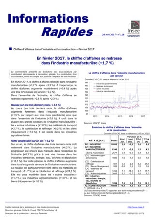 Institut national de la statistique et des études économiques http://www.insee.fr
Direction générale 18 bd A. Pinard 75675...