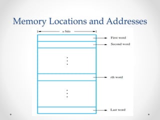 Memory Locations and Addresses
 