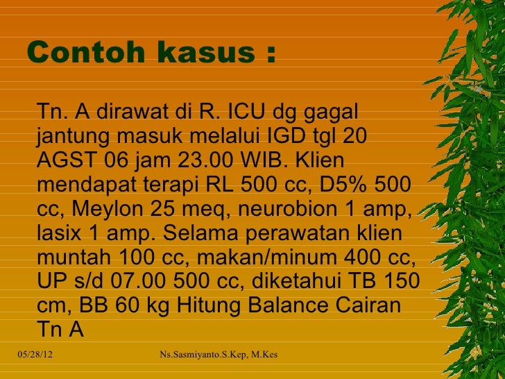 Cairan Dan Elektrolit