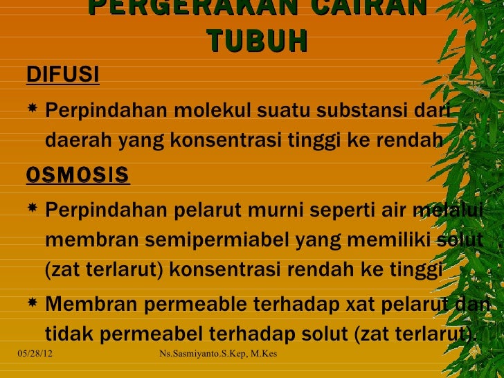 Cairan dan elektrolit