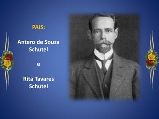 PAIS:
Antero de Souza
Schutel
e
Rita Tavares
Schutel
 