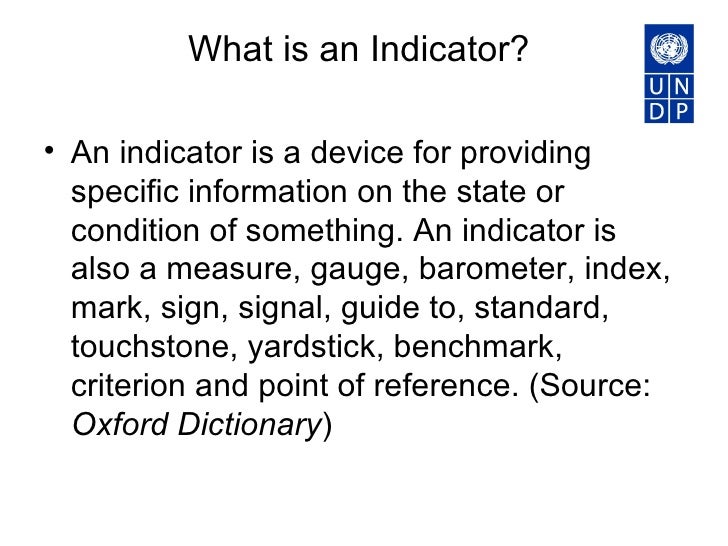 Indicators Levels, Types, Existing and New