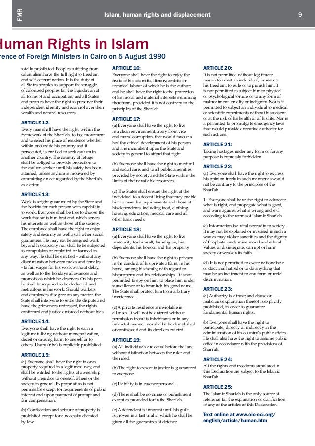 Cairo Declaration On Human Rights