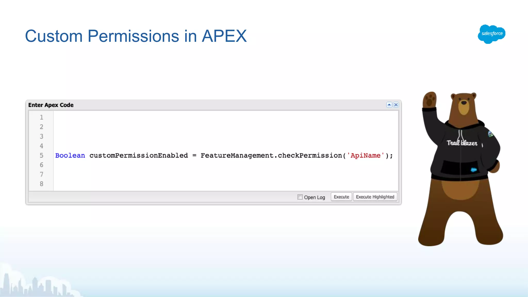 Custom Permissions in APEX
 