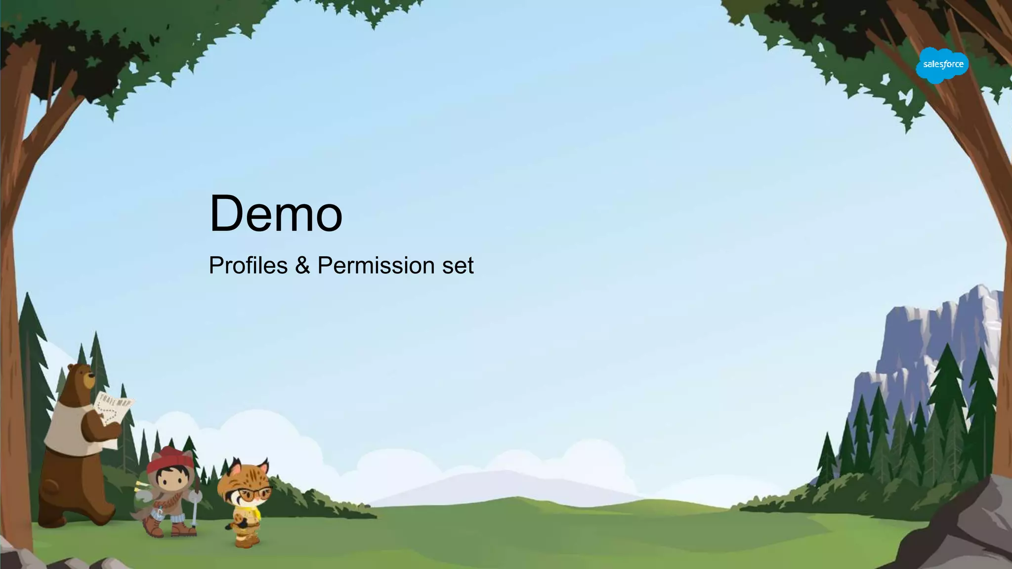Demo
Profiles & Permission set
 