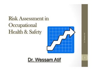 Risk Assessment in
Occupational
Health & Safety
Dr.WessamAtif
1
Dr. Wessam Atif
 