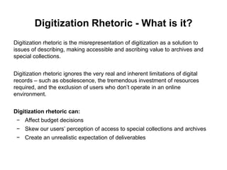 The Impact of Digitization in Rhetoric and Practice: A Review of Budget ...