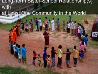 Long-Term Sister-School Relationship(s)
with
at Least One Community in the World
 