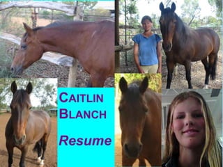 CAITLIN
BLANCH
Resume
 