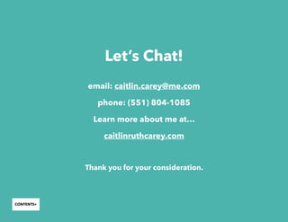 Caitlin Carey's Portfolio 2017 | PPT