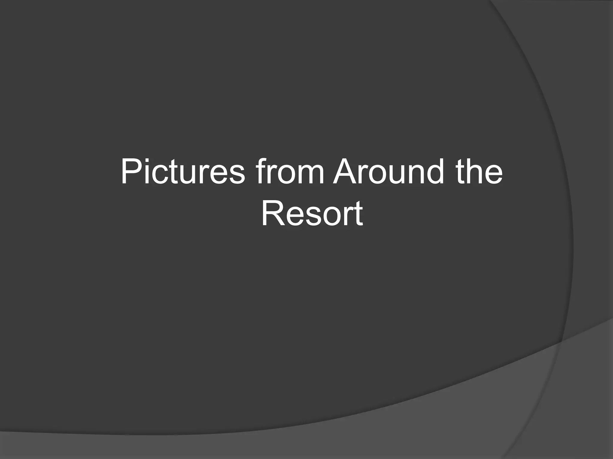 Pictures from Around the
Resort
 