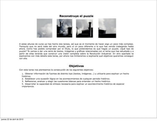 jueves 22 de abril de 2010
 