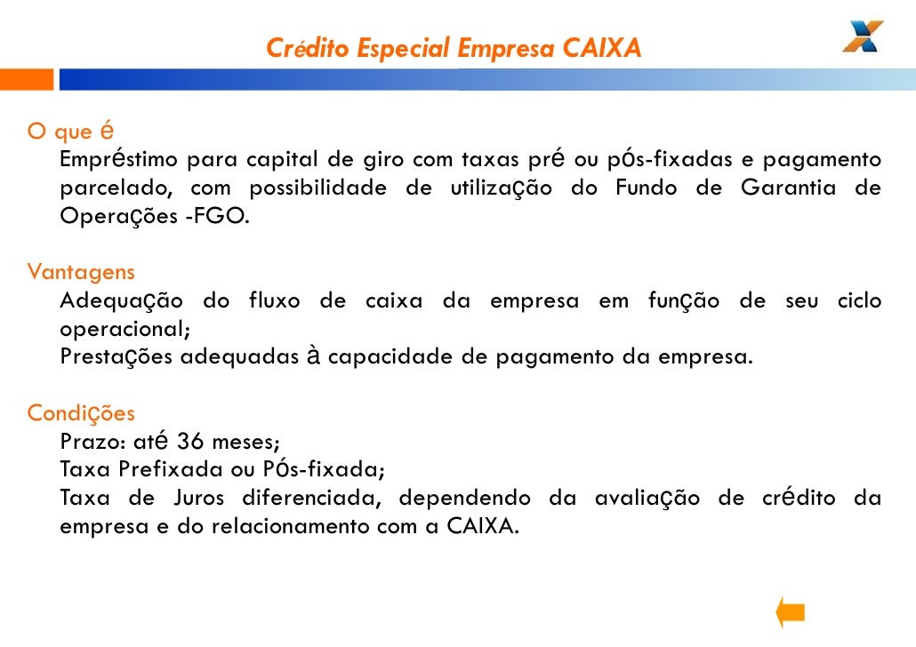 Apresentação - Caixa