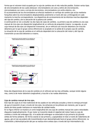 Caja de cambios o de velocidades