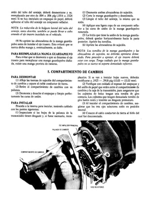 Caja de cambios o de velocidades