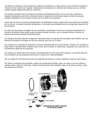 Caja de cambios o de velocidades