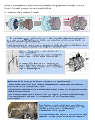 Caja de cambios o de velocidades