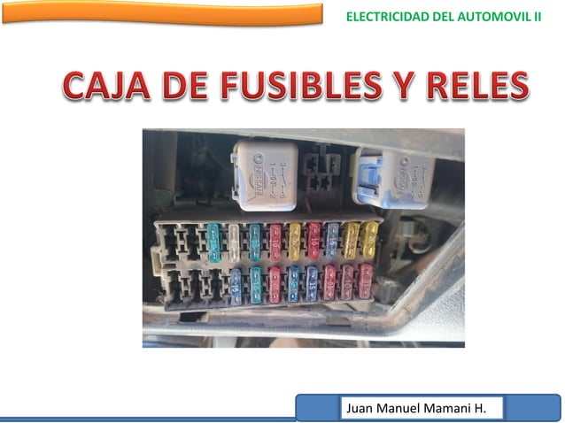 de fusibles y reles