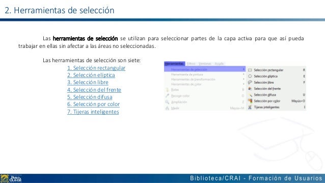 Caja De Herramientas De Gimp