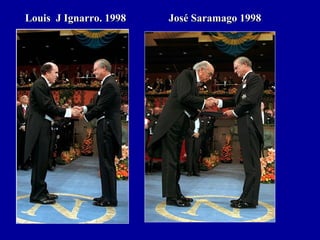 Louis J Ignarro. 1998Louis J Ignarro. 1998 José Saramago 1998José Saramago 1998
 