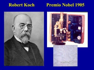 Robert Koch Premio Nobel 1905Robert Koch Premio Nobel 1905
AntraxAntrax
 