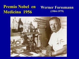 Werner ForssmannWerner Forssmann
(1904-1979)(1904-1979)
Premio Nobel enPremio Nobel en
Medicina 1956Medicina 1956
 