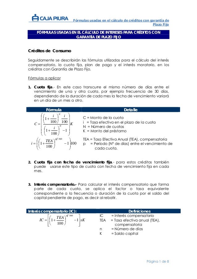 calculo de interes calculo para prestamos