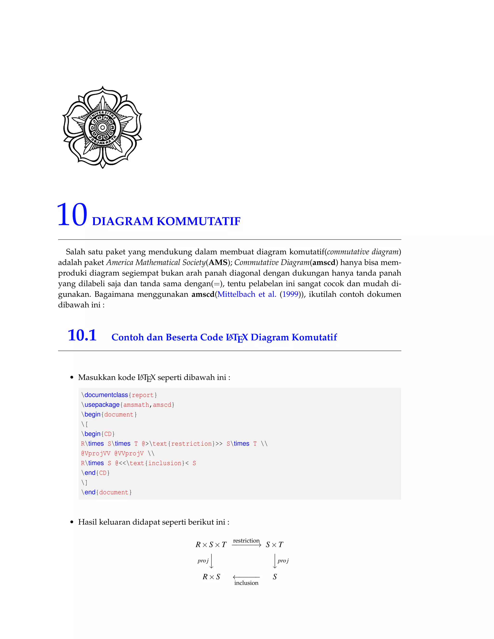 69 
6.1.1 Fitur Utama Beamer 
Daftar dukungan fitur Beamer cukup banyak dan fitu paling penting menurut pendapat saya 
adalah : 
• Kamu bisa menggunakan dengan pdflatex, latex+dvips, lualatex dan xelatex. Sedangkan 
latex+dvipdfm tidak didukung. 
• Perintah standar LATEX tetap bekerja, misalnya tableofcontents tetap membuat daftar isi, 
section tetap membuat struktur sesi, dan itemize tetanp membuat daftar. 
• Kamu bisa membuat dengan mudah efek overlay dan dinamis. 
• Tema yang di beamer mengikuti perubahan yang ada sekarang sehingga sangat cocok kegu-naannya. 
Temanya didesain dengan memberika contoh dalam praktiknya yang tidak hanya 
ditunjukkan hasilnya saja. 
• Tampilan,warna, jenis tulisan digunakan di presentasi bisa dengan mudah diubah secara 
umum, tetapi kamu tetap juga bisa mengontrolnya. 
• Gaya khusus file mengikuti kamu untuk menggunakan sumber kelasLATEX secara lang-sung 
seperti artikel atau buku. Inilah yang membuatnya mudah dalam membuat presentasi 
catatan kuliah atau presentasi perkulihan. 
• Keluaran akhir dari presentasi beamer adalah file secara tipikal dalam bentuk pdf. Aplikasi 
pembuat file berjenis .pdf tentunya tersedia di semua platforms yang ada ; Android, Win-dows, 
Mac dan lain sebagainya. Ketika kamu membawa presentasimu untuk konferensi 
pada flashdisk, car memory, kamu tidak usah khawatir versi program presentasi yang terin-stal 
di sana dan juga presentasimu akan terlihat tentunya seperti terlihat di komputermu. 
6.1.2 Sejarah Perkembangan Beamer 
Till Tantau membuat beamer di waktu luangnya. Banyak orang lain yang membantu mengir-imkan 
dia email yang memuat saran untuk pengembangan atau koreksi atau patchs atau tema 
yang baru(Sekarang ini, kira-kira lebih dari seribu email yang memuat topik dan konsentrasi 
tentang beamer). Selanjutnya, banyak pengembangan secara umum adalah tentang fitur yang 
diminta dan laporan adanya bugs. Tanpa adanya timbal balik ini, beamer tetap menjadi koleksi 
dari makro khusus untuk membuat presentasi seminar lebih mudah. Till Tantau membuat versi 
beamer untuk presentasi PhD di bulan Februari 2003. Sebulan selanjutnya, dia mengambil paket 
yang ada ctan atas permintaan beberapa koleganya. Setelah, sesuatu yang luar bias pengemban-gan 
beamer LATEX. 
Kemudian sejak 2007, Till Tantau menyerahkannya ke Joseph Wright dan Vedran Miletic den-gan 
meningkatkan kode, penambahan fitur baru dan bantuan pengguna, dan memperbaiki bug 
yang ada. 
6.2 Syarat pembuatan Beamer 
 
